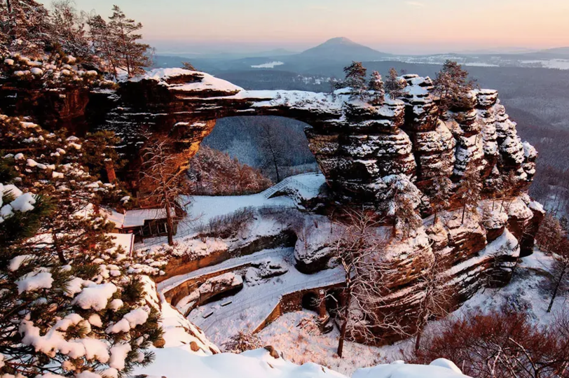 Pravcicka Gate and Bastei Bridge WINTER HIKE