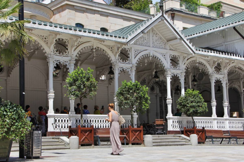 Karlovy Vary and watchtower Diana