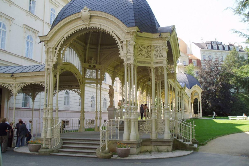 Karlovy Vary and watchtower Diana