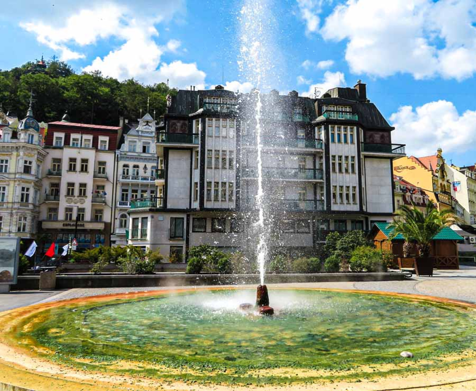 Karlovy Vary and watchtower Diana