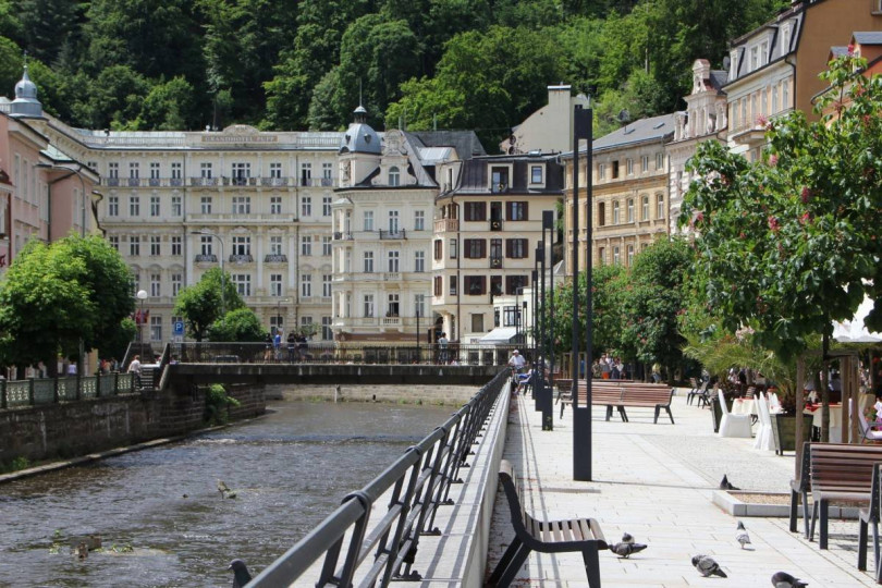 Karlovy Vary and watchtower Diana