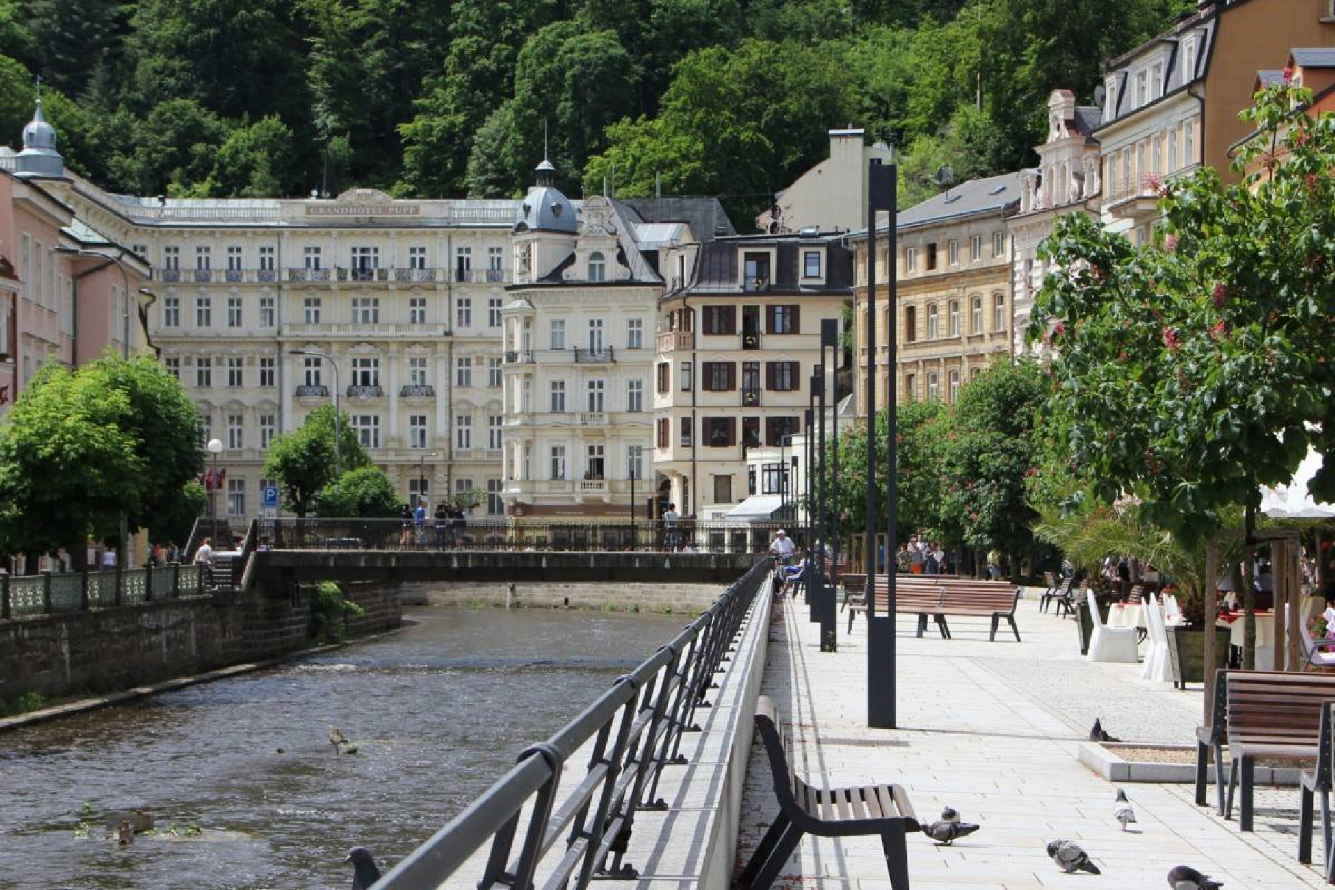 Karlovy Vary and watchtower Diana