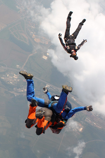 Skydiving in Prague