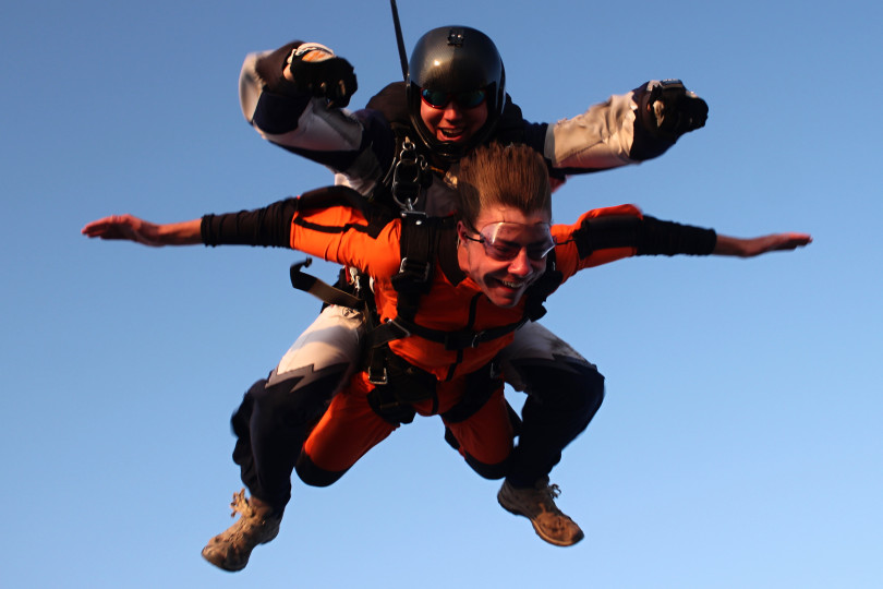 Skydiving in Prague