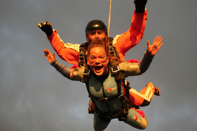 Skydiving in Prague