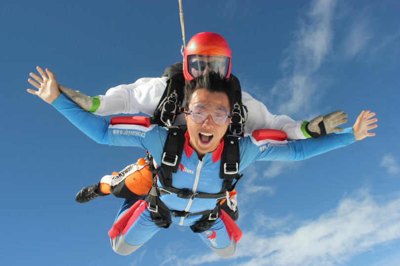 Skydiving in Prague