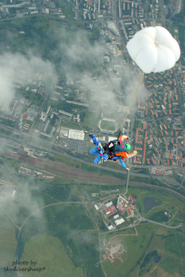 Skydiving in Prague