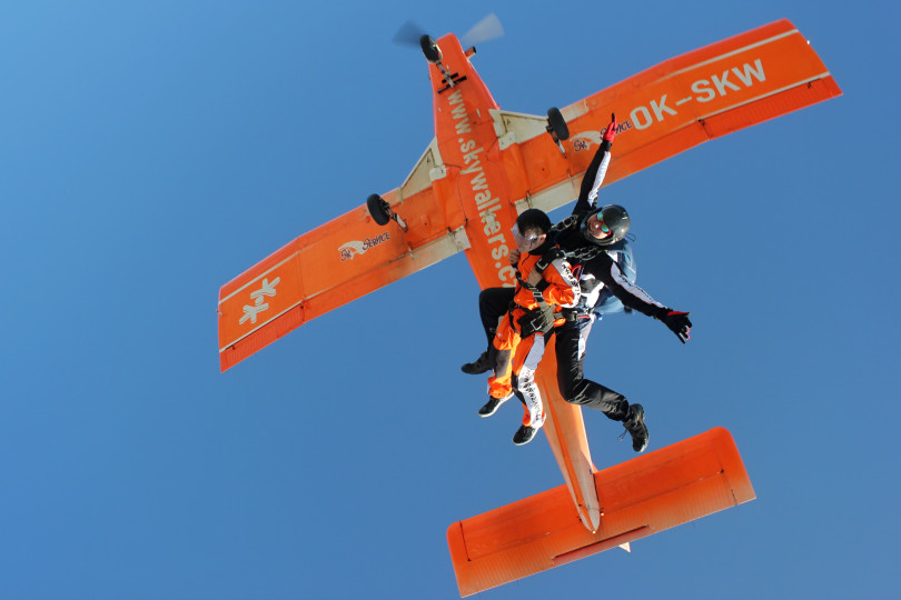 Skydiving in Prague