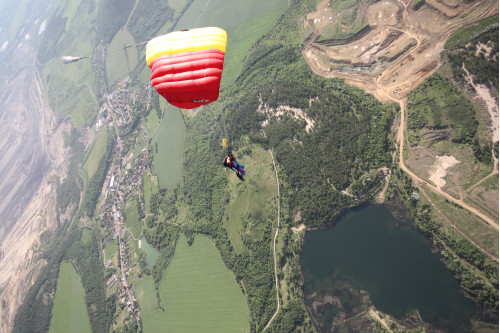 Skydiving in Prague