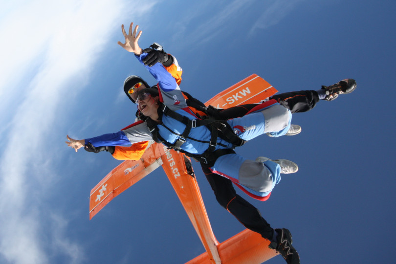 Skydiving in Prague