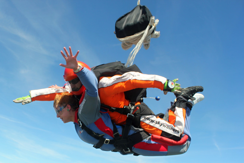 Skydiving in Prague